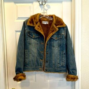 Jean Jacket with Fur Lining Demin